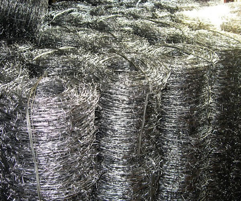 Kawat Ganda Tahan Karat Twist Jalinan 12 Gauge Kawat Berduri Coil BWG12xBWG12
